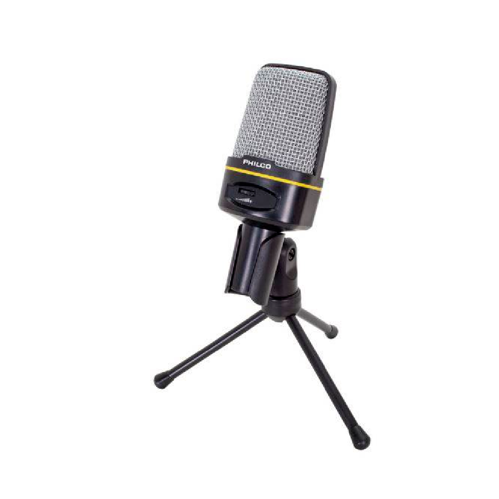 Microfono Condensador Philco Gamer Streamer Con Tripode-0