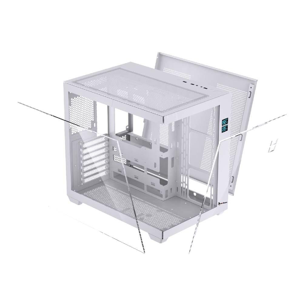 Gabinete Exodia Sky Plus Blanco ATX 7 Fans ARGB V. Templado-4