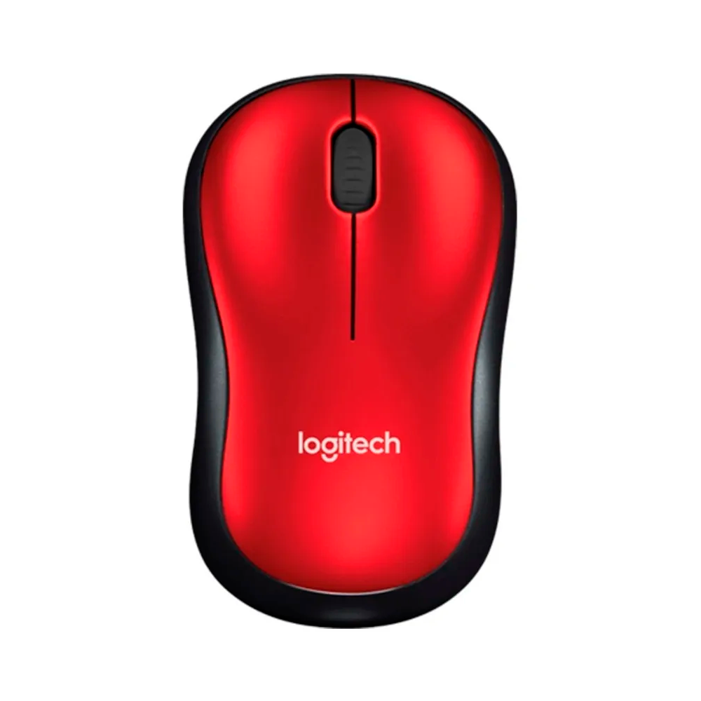 Mouse Logitech M185 Rojo Inalambrico-1