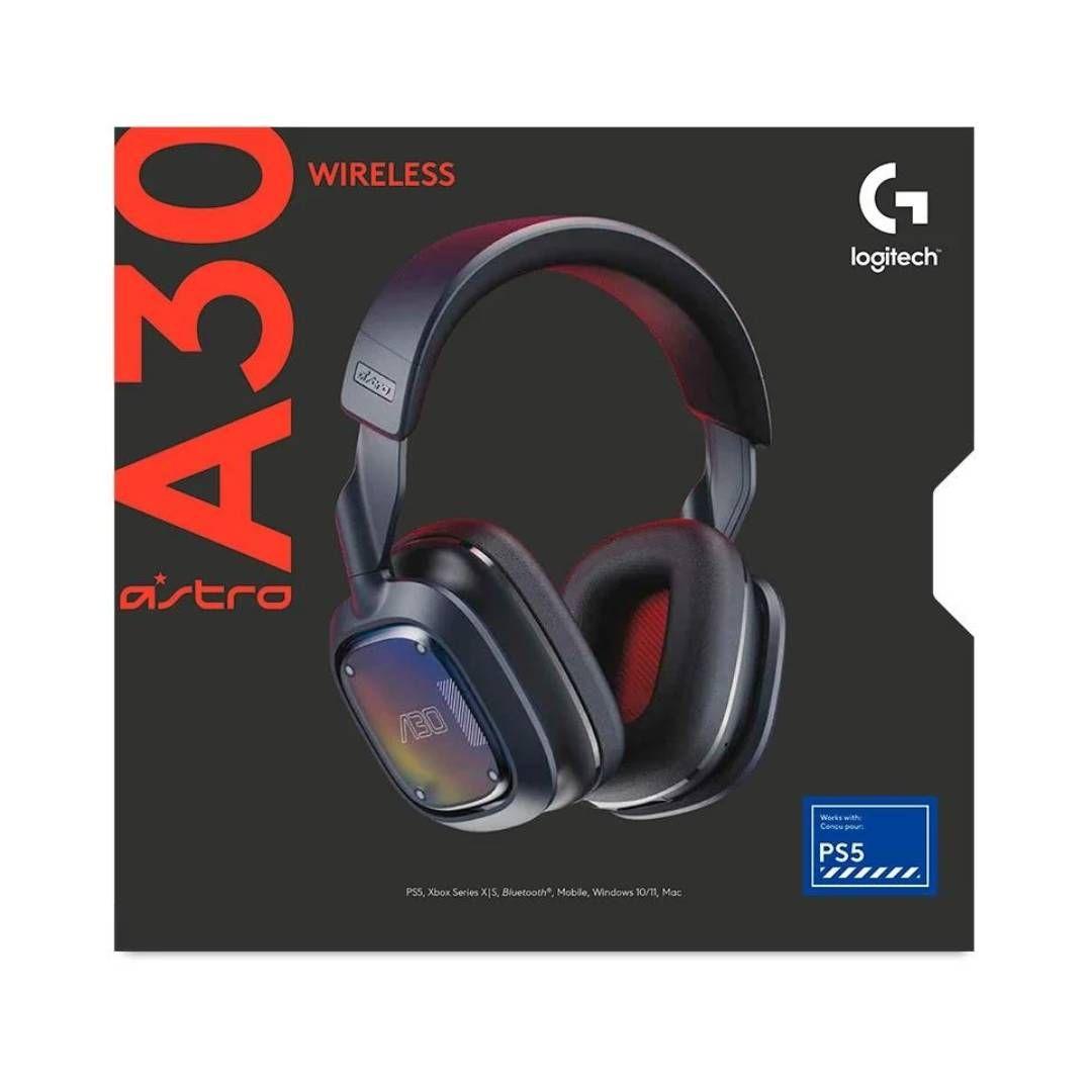 Audifonos Logitech Astro A30 Navy Wireless para Playstation-4