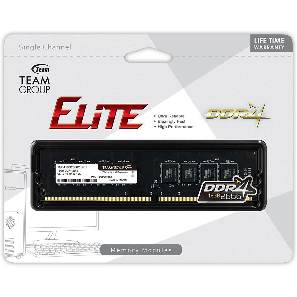 Memoria Ram TeamGroup Elite 16GB 2666Mhz DDR4 DIMM-1