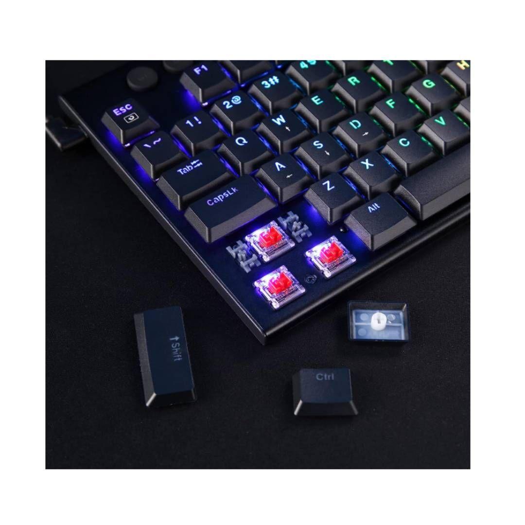 Teclado Horus Mini Cableado Ingles Sw Red RGB K632-6