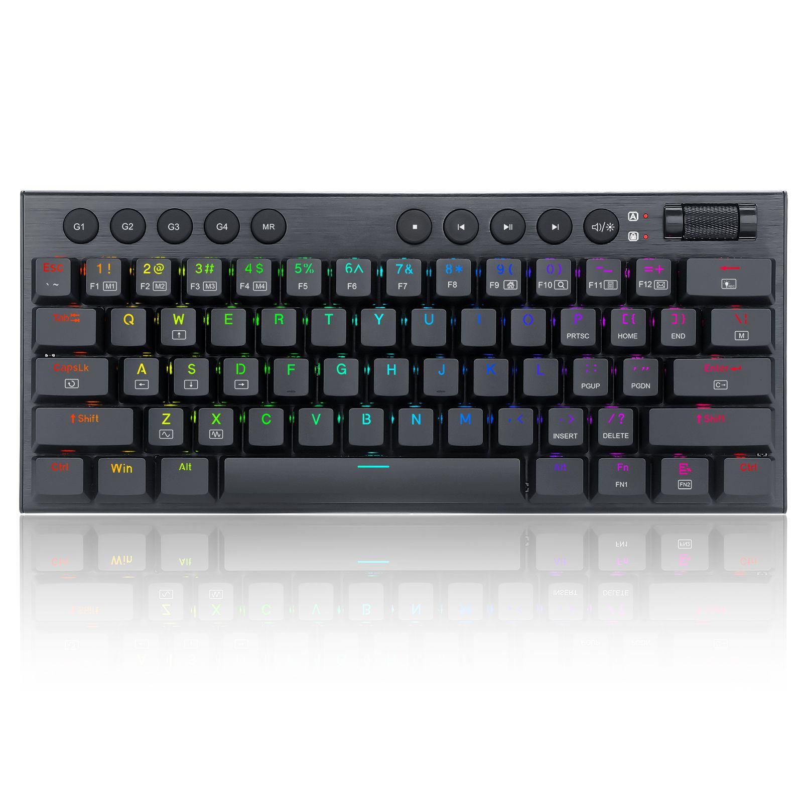 Teclado Horus Mini Cableado Ingles Sw Red RGB K632-0