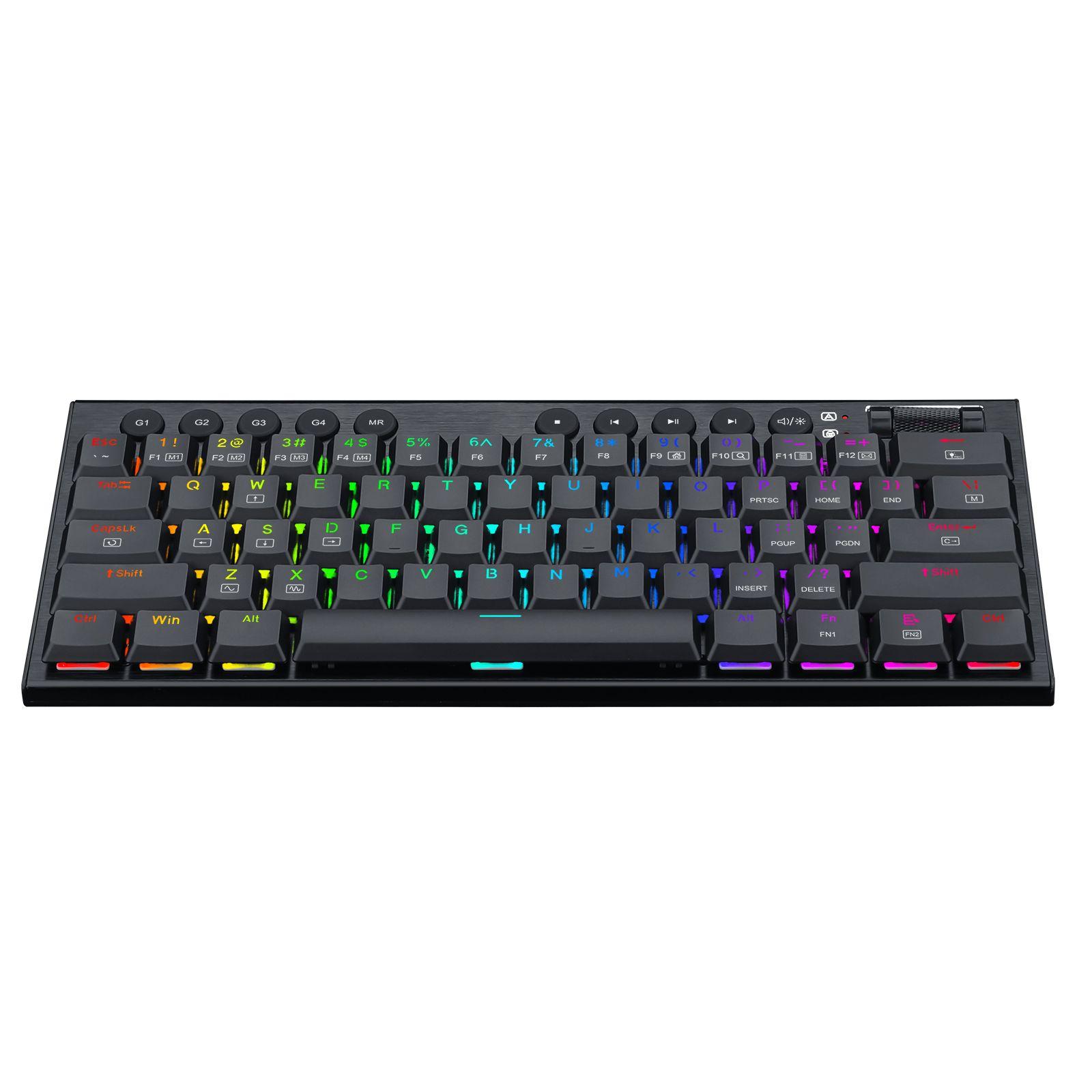 Teclado Horus Mini Cableado Ingles Sw Red RGB K632-2