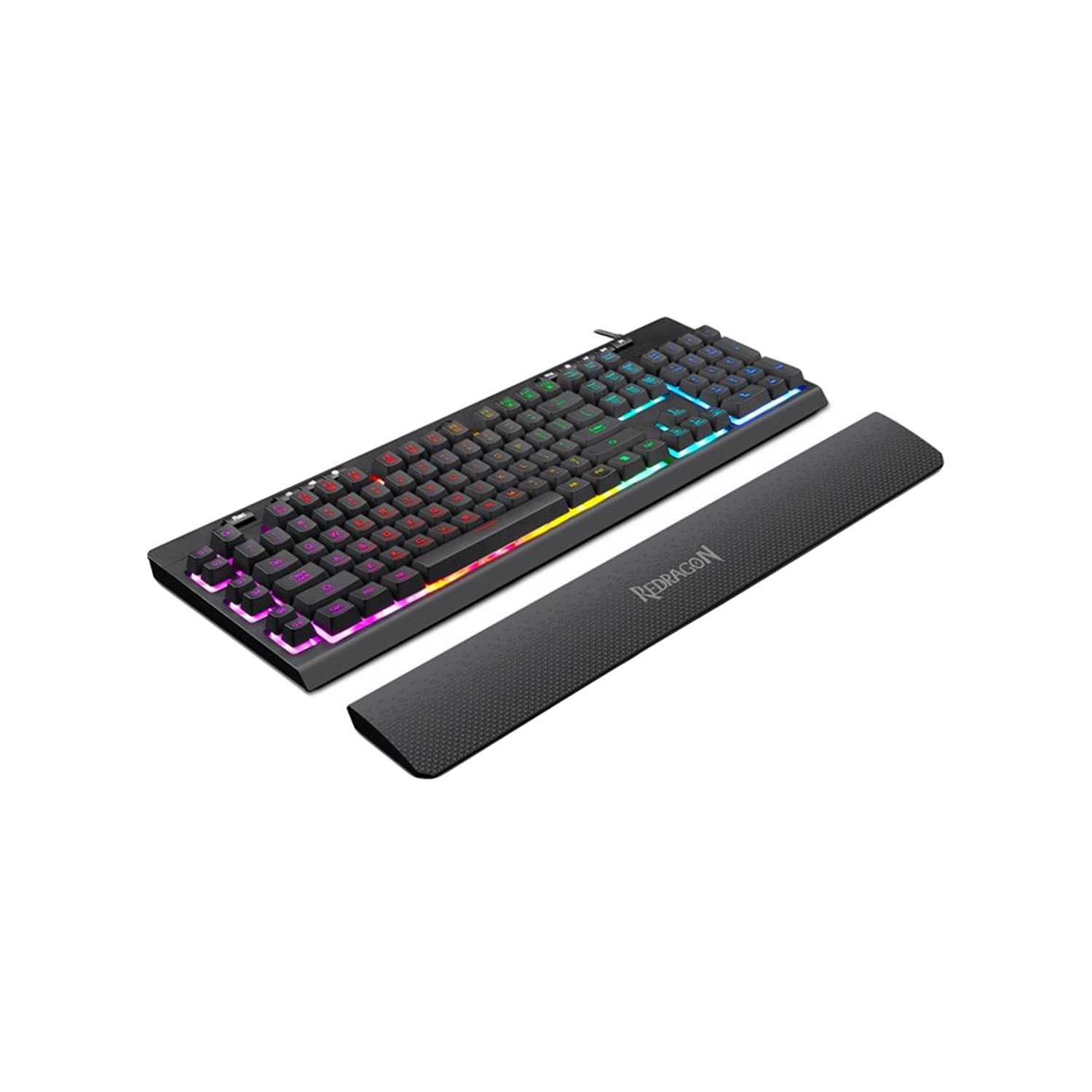 Teclado Gamer Redragon Shiva K512 RGB Negro Membrana Ingles-3