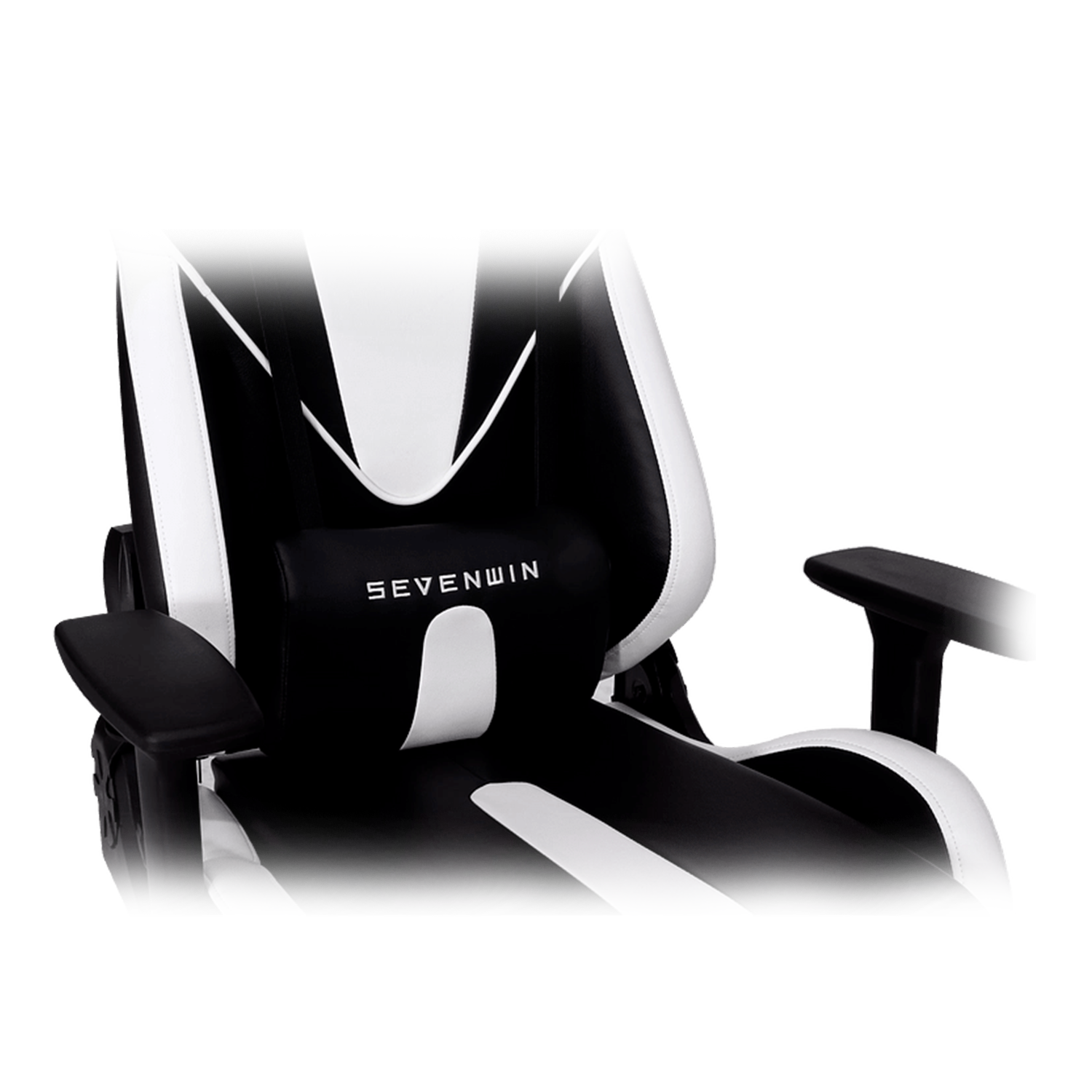 Silla Gamer Sevenwin Nova White Ajustable Apoyabrazo 3d-3