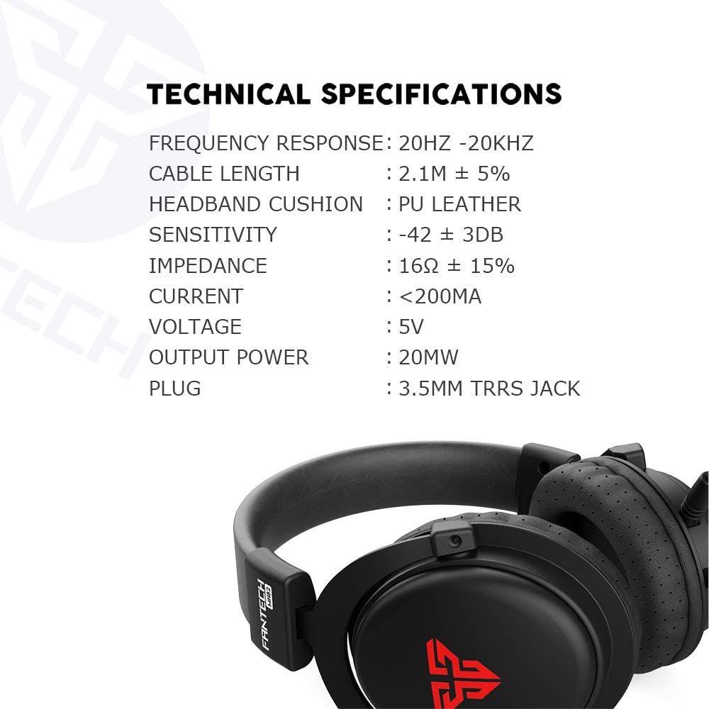 Audifonos Gamer Fantech MH82 Echo Multiplataforma 3.5mm-4