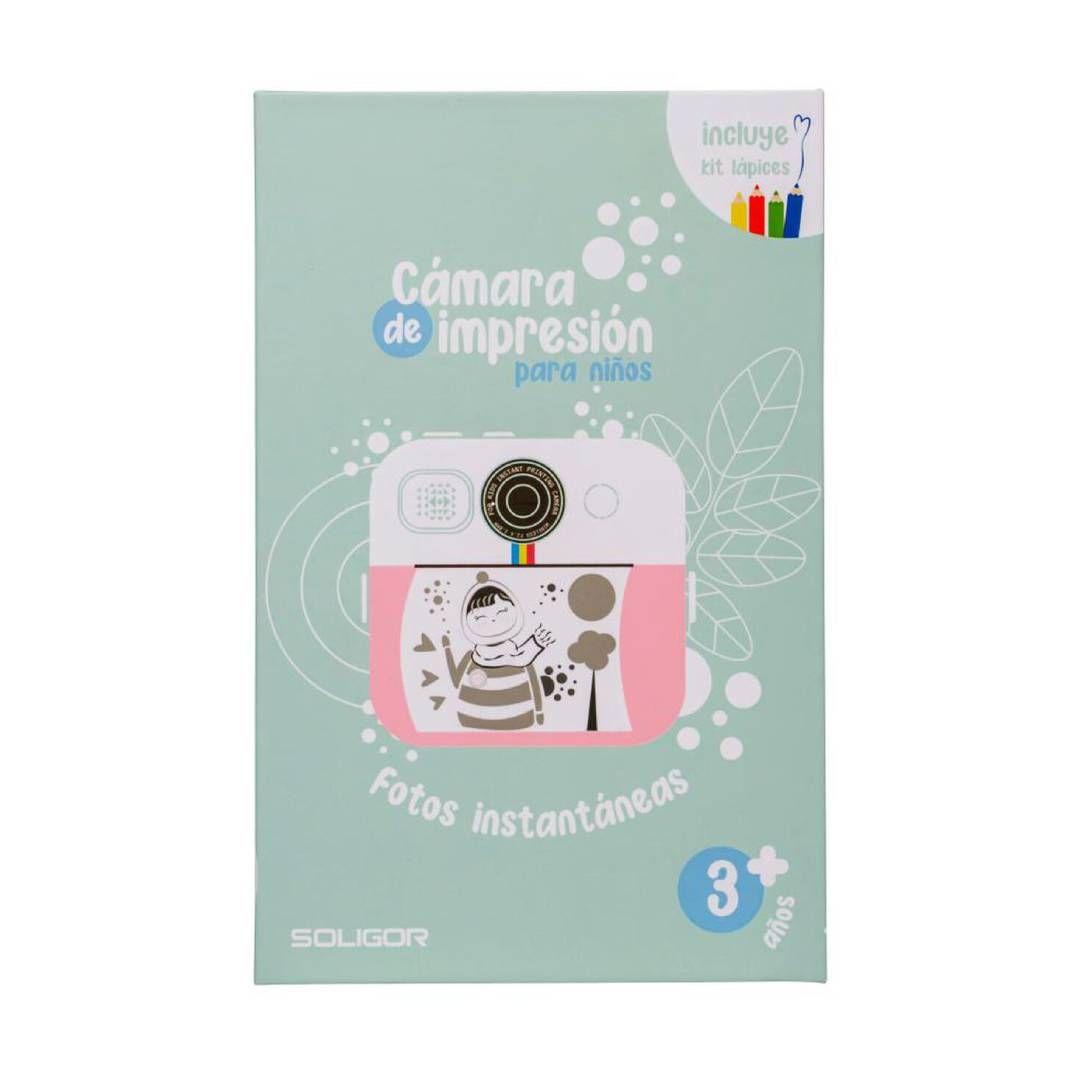 Camara Soligor Kids Rosada con Impresora y Lapices-4