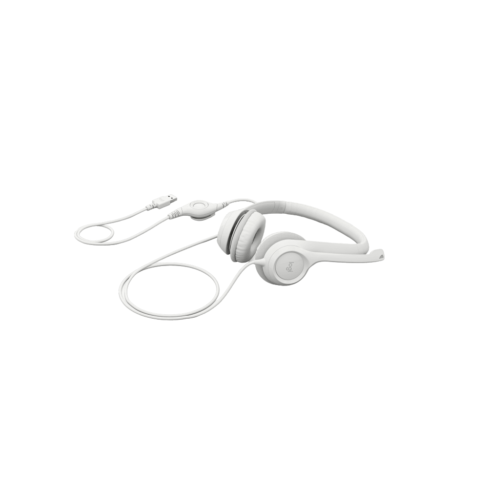 Audifonos Logitech H390 White Stereo c Microfono USB-3