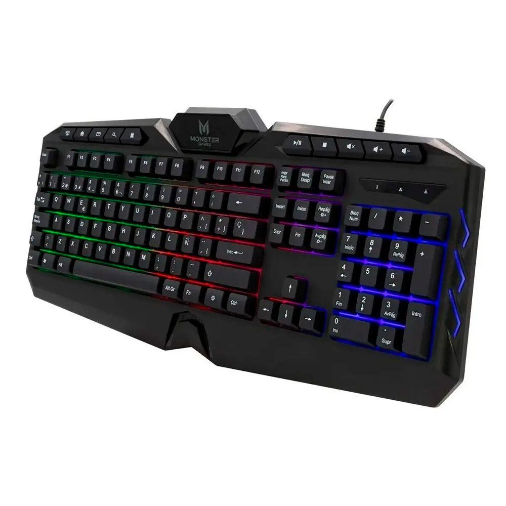 Teclado Gamer Monster Games Onset Membrana USB-2