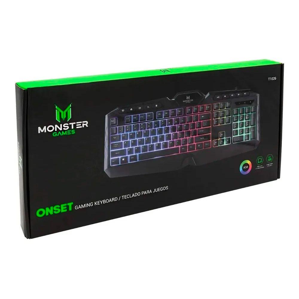 Teclado Gamer Monster Games Onset Membrana USB-3