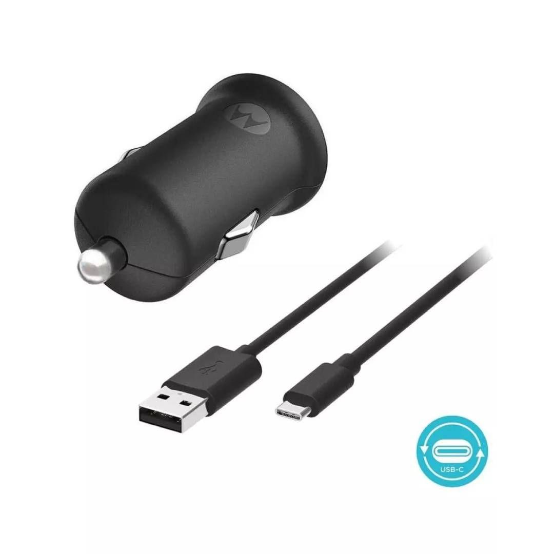 Cargador para Auto Motorola Turbo Power 18W con Cable USB-C-2