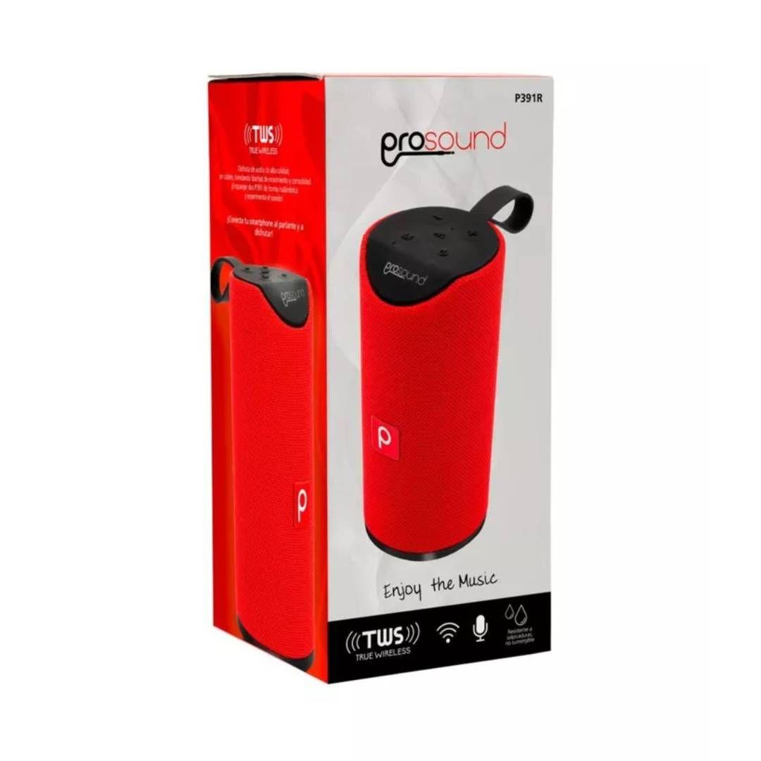 Parlante Bluetooth Prosound P391 Rojo-3