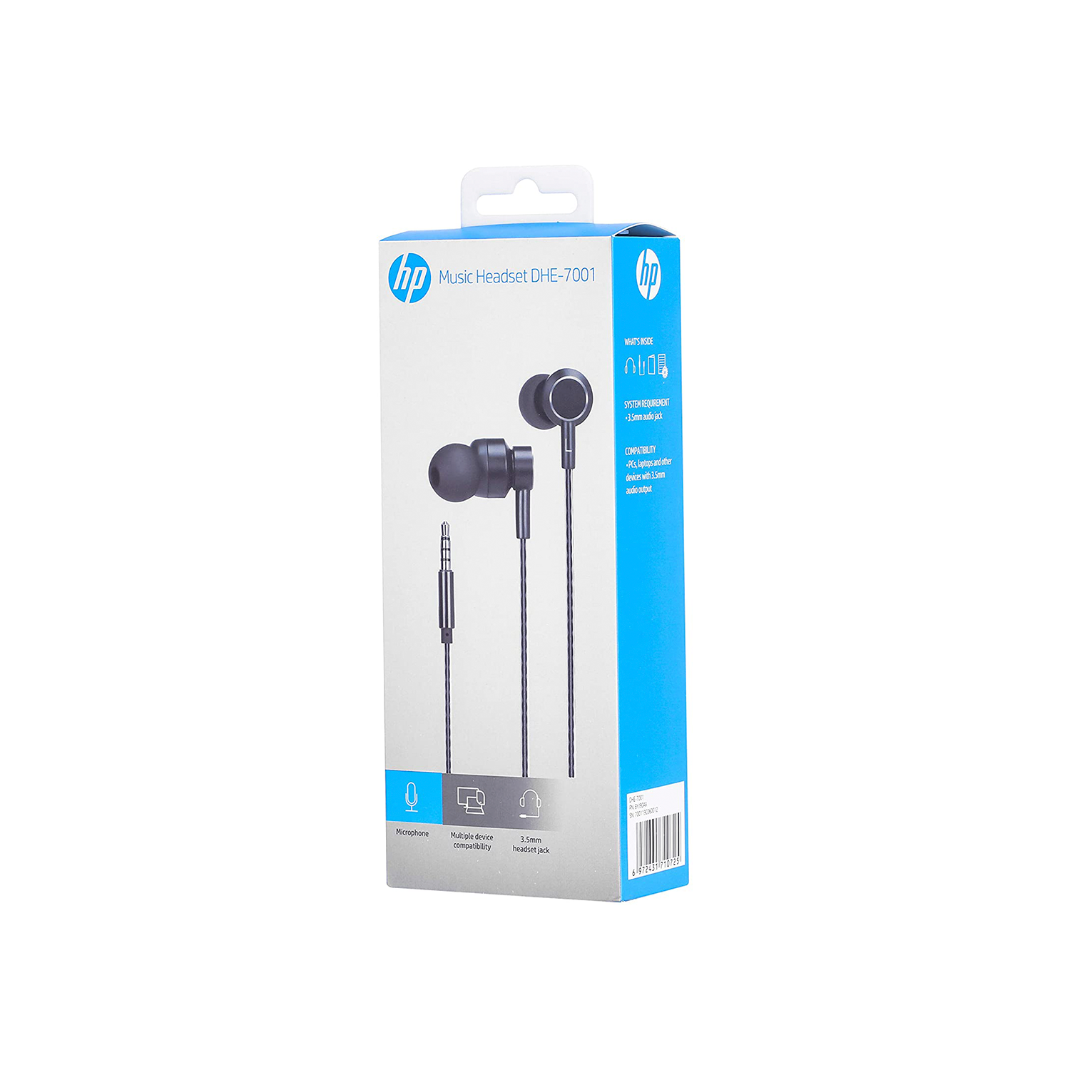 Audífono In-Ear HP DHE-7001 Metal  Jack 3.5mm-4