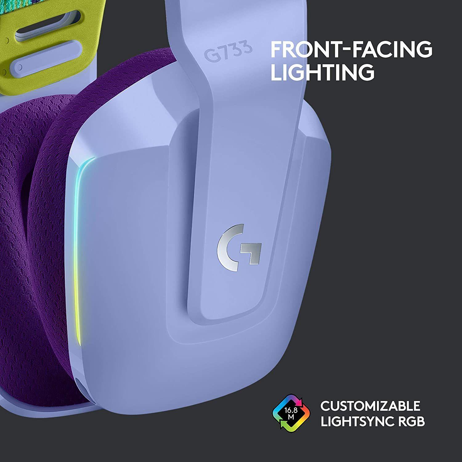 Audífonos Logitech G733 Lightspeed Wireless RGB LILA-5