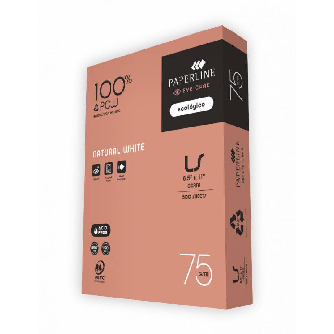 Resma Carta Paperline Eyecare 75g x 500 Hojas Blanco-0