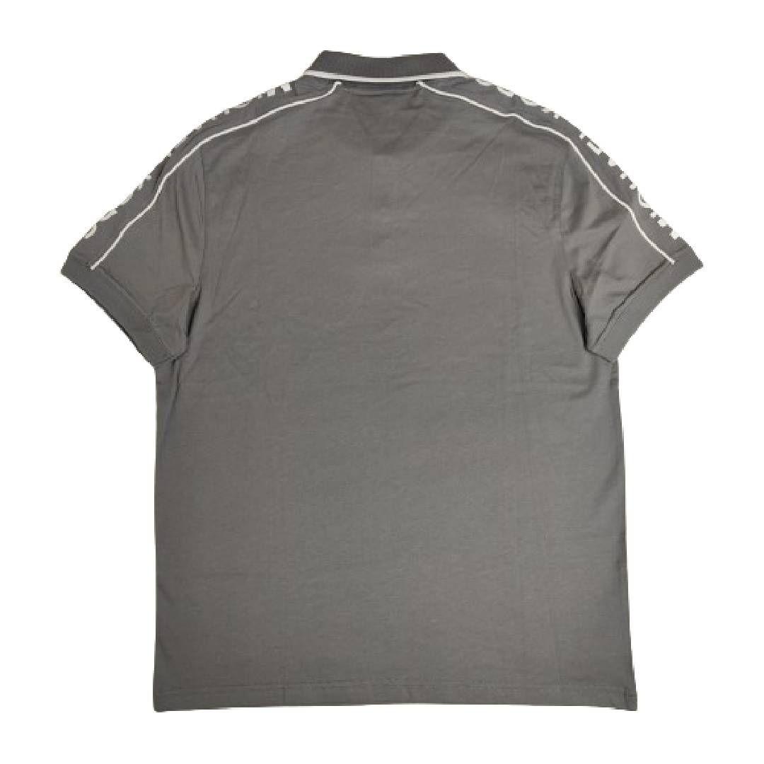 Polera MK Gris Oscuro Con Cuello Linea Blanca Talla M-1