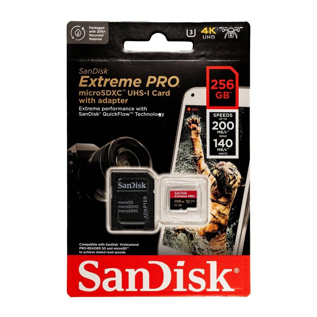 Tarjeta de Memoria microSDXC SanDisk Extreme PRO 256 GB-3