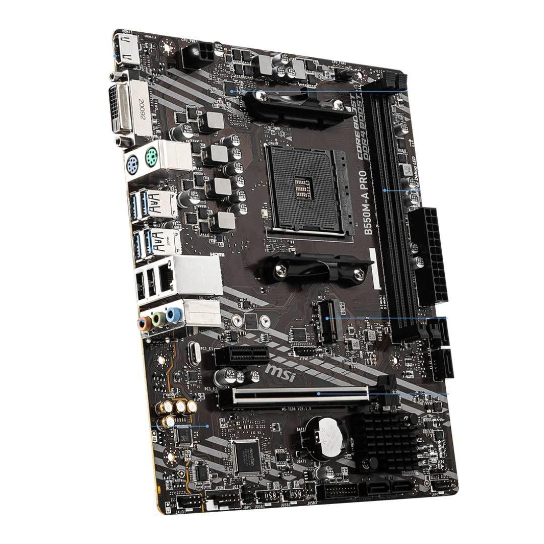 Placa Madre MSI B550M-A PRO, Micro ATX, AM4, DDR4-2