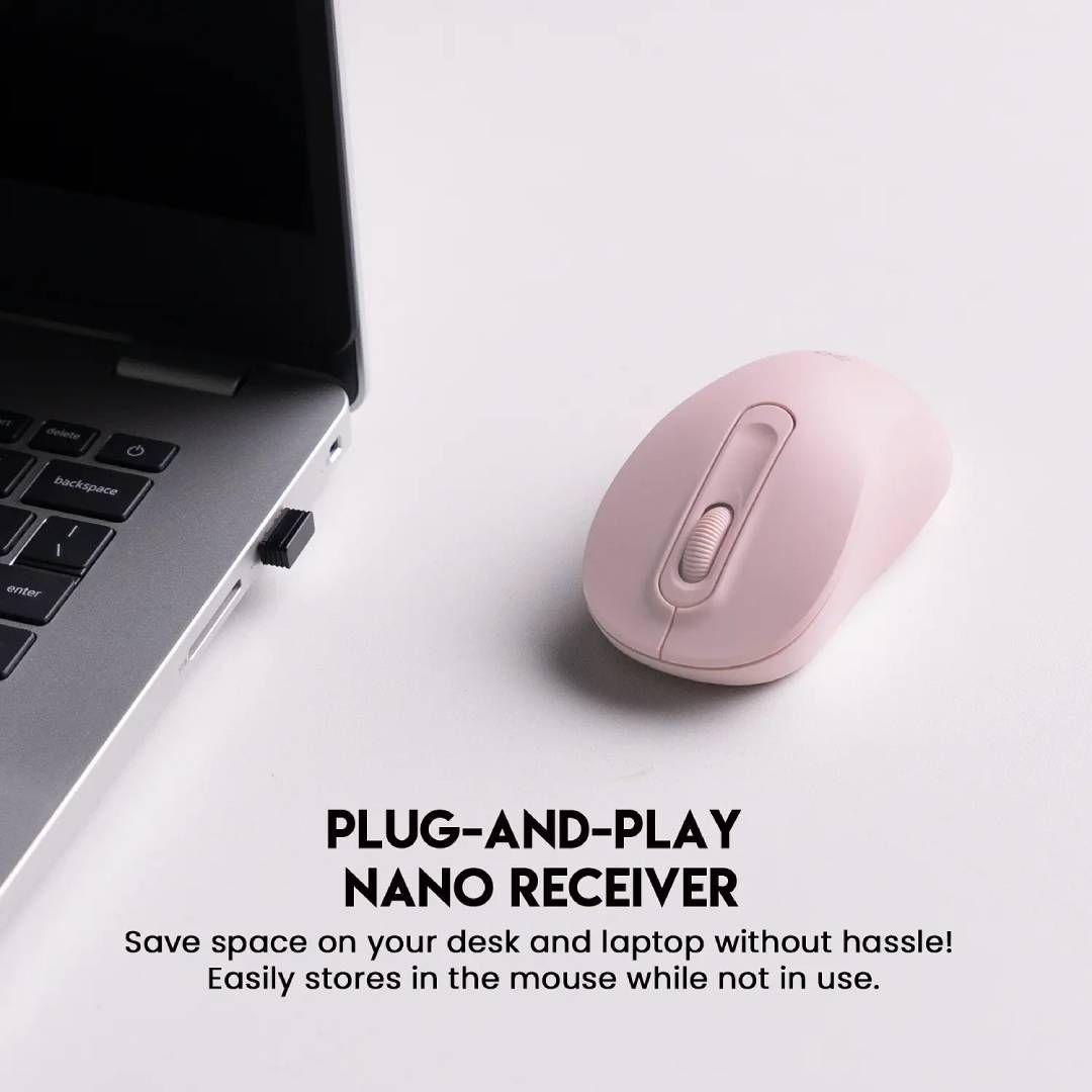 Mouse inalámbrico FANTECH W608 GO Rosa-1