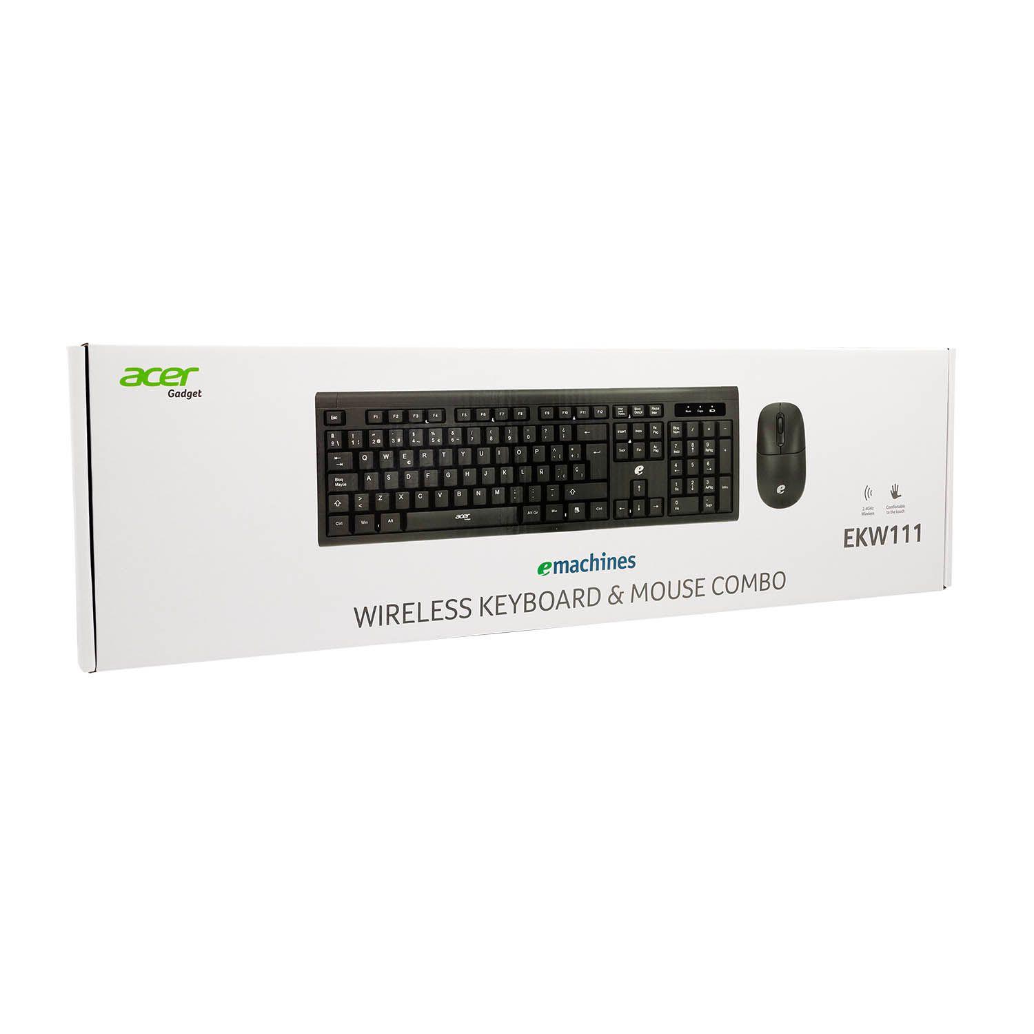 KIT TECLADO + MOUSE ACER NEGRO EKW111-3