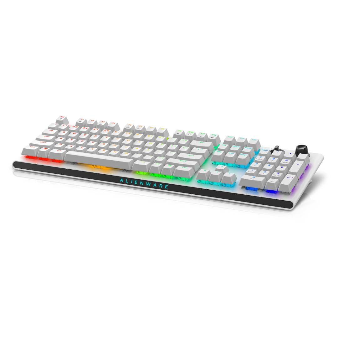Teclado Alienware Gaming Tri modo Wireless AW920K Blanco-2