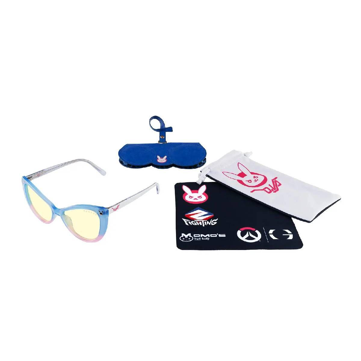 Lentes Gamer Gunnar OVERWATCH D.VA Tokki Spark Crystal Amber-3