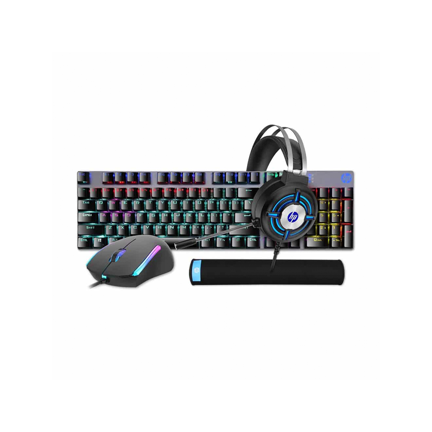 Combo Gamer Profesional HP GM3000 Negro USB 2.0-0