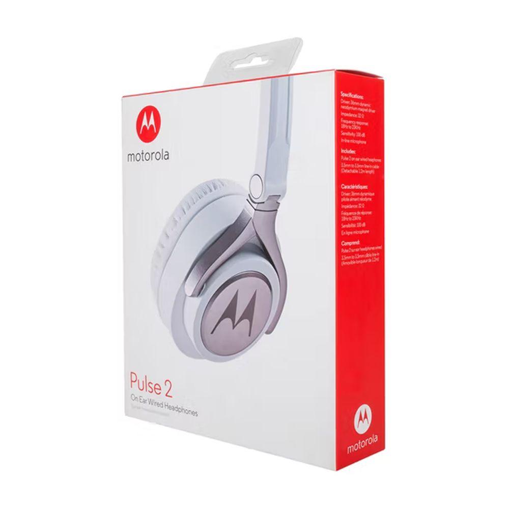Audifono Motorola Pulse 2 con cable Manos libre Blanco-2