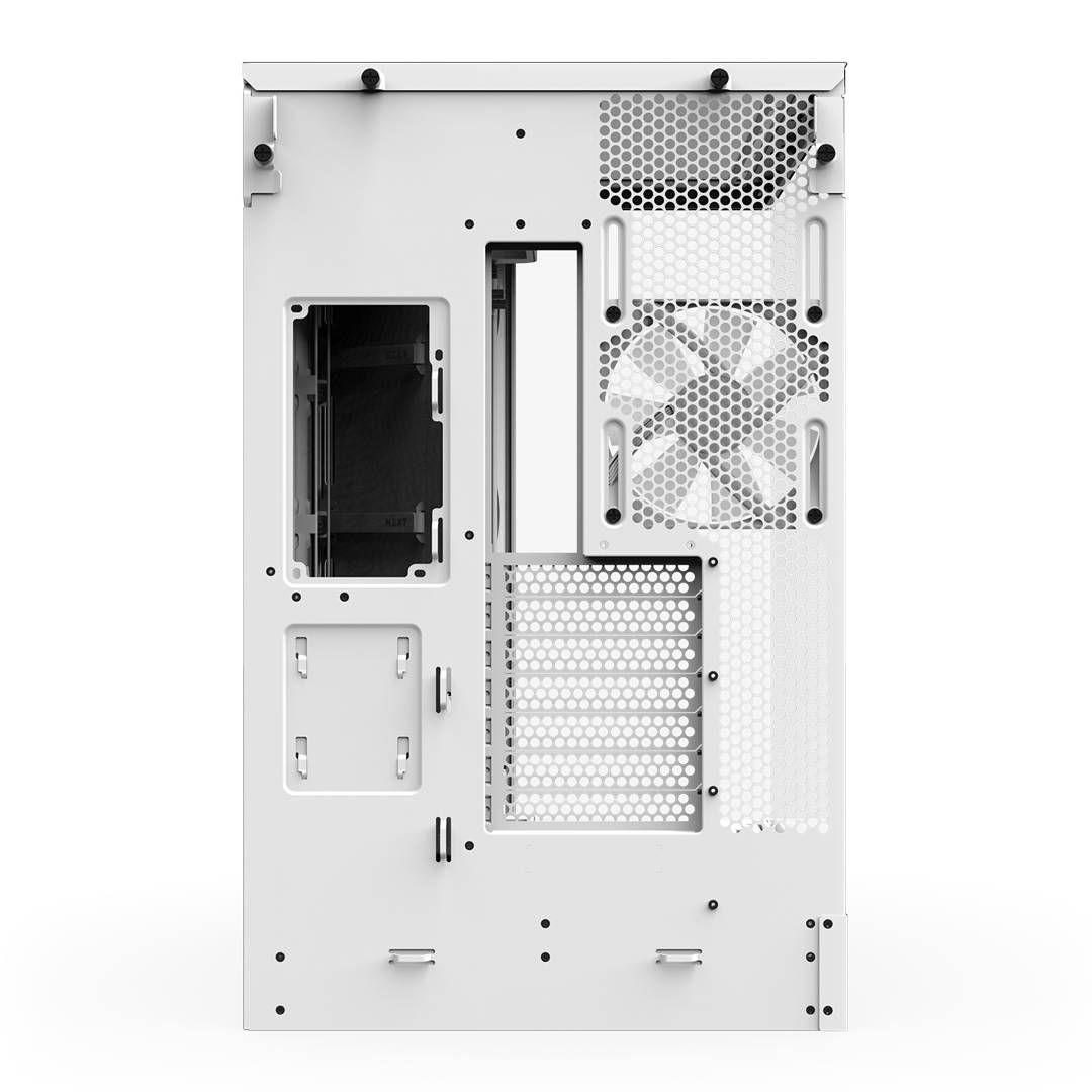 Gabinete NZXT H9 Flow RGB+ 2025 con Fans RGB y Control White-5