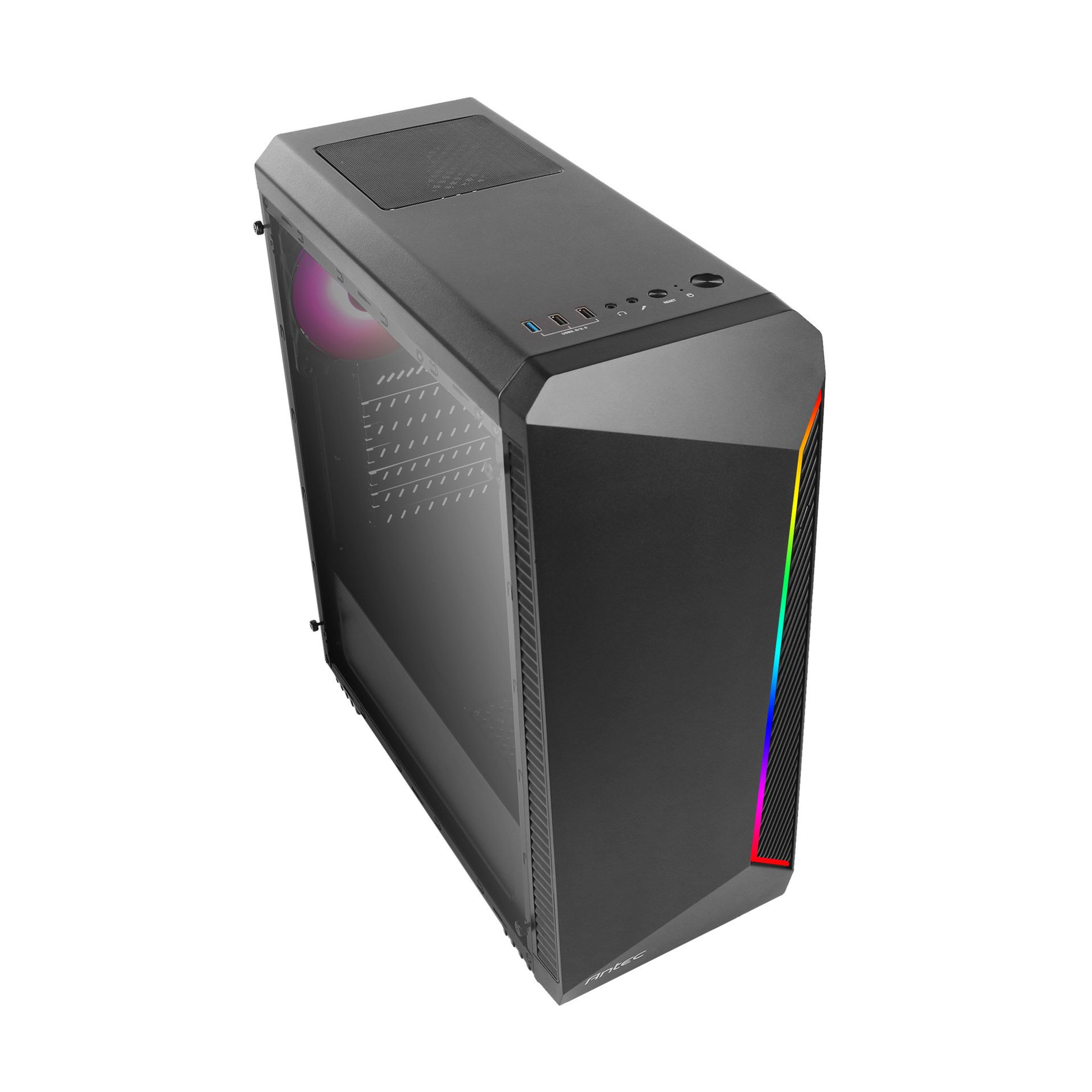 Gabinete Gamer Antec NX220 ARGB Frontal + 1 Ventilador-1