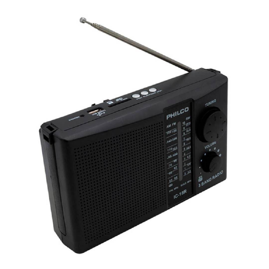 Radio PHILCO IC 18-R Multibanda Recargable AM FM SW-0