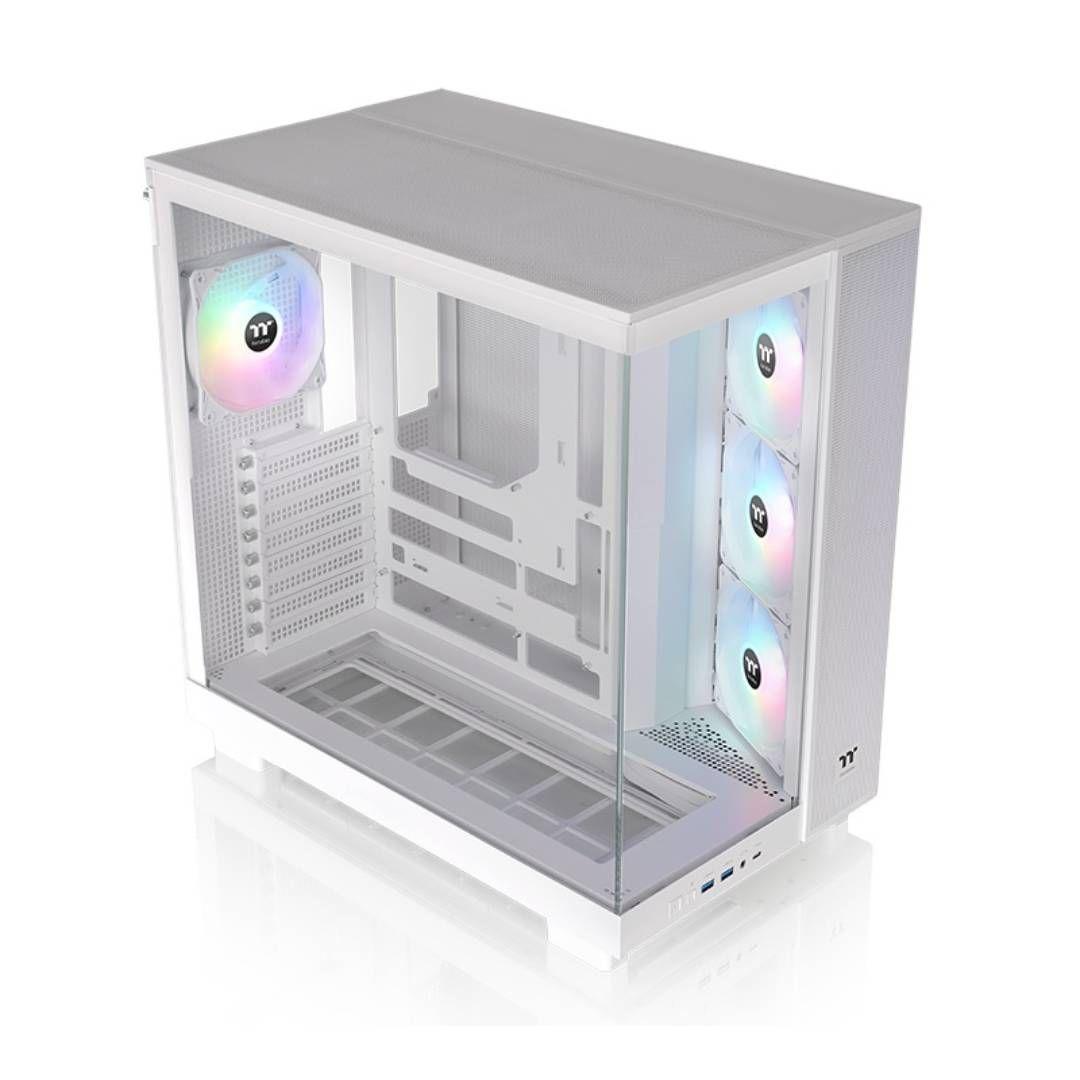 Gabinete Thermaltake View 380 XL TG ARGB Mid Tower ATX Snow-1
