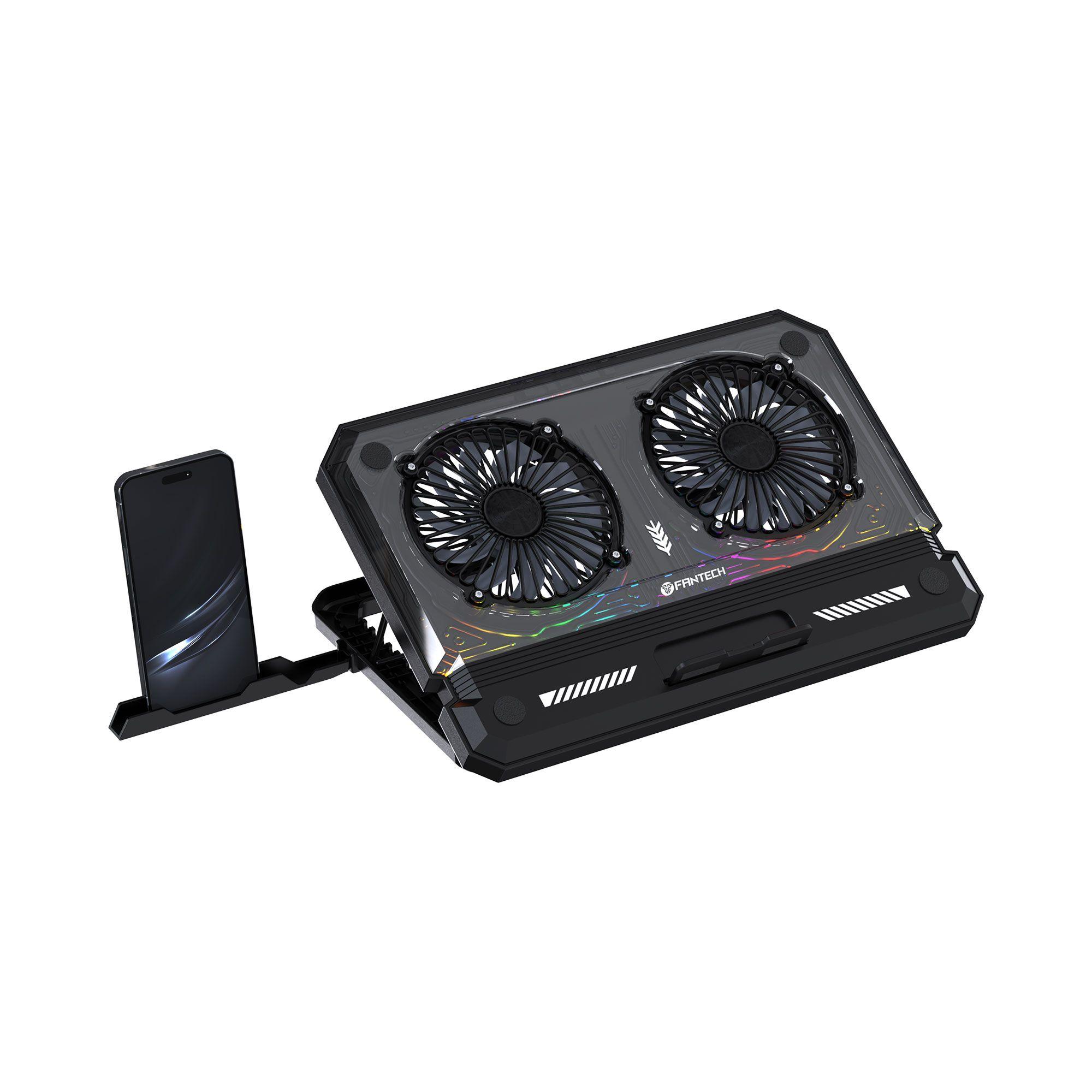 Base de Notebook Fantech NC21 Black RGB-3