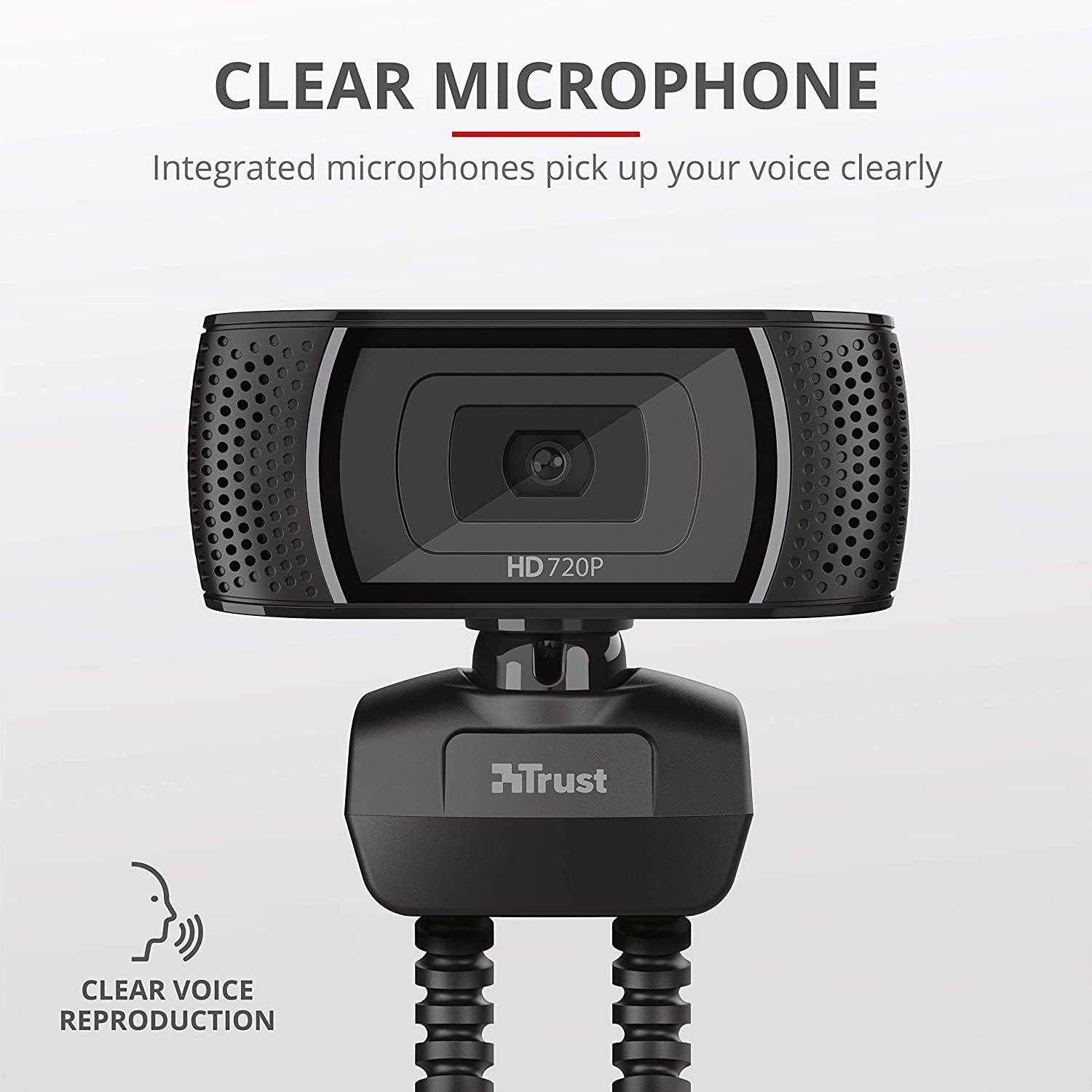 Camara Web Trust Trino HD Microfono Integrado-3