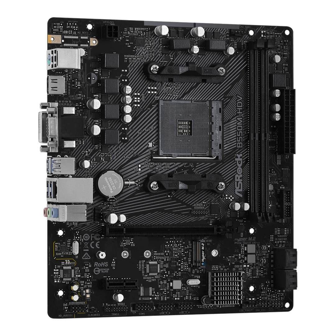 Placa Madre ASRock B550M-HDV, mATX, AM4-2