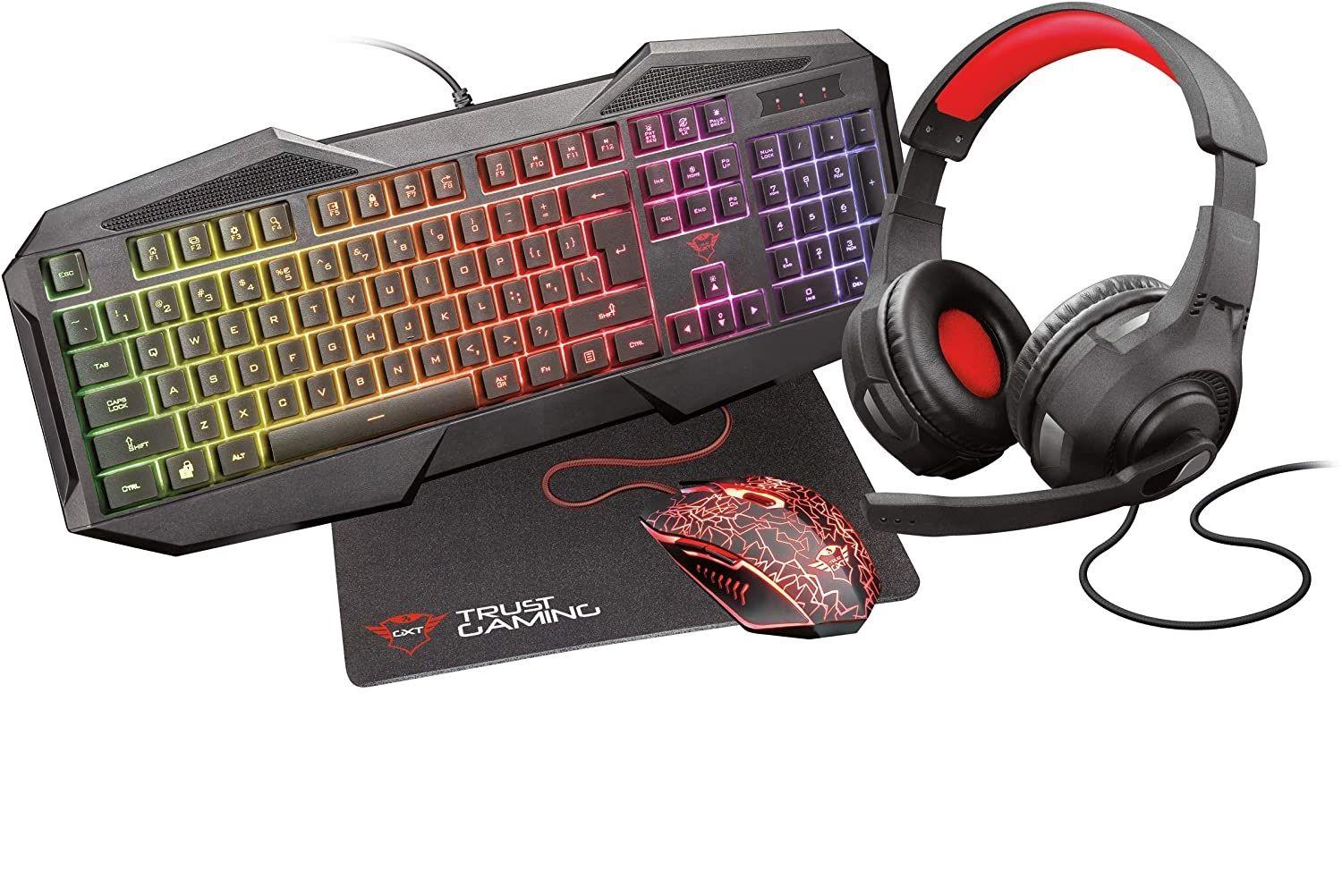 Pack Gamer Trust 4 en 1 GXT 1180RW Español-0