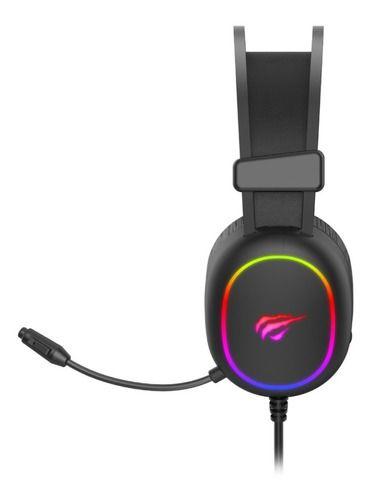 Audifono Gamer Rgb Gamenote Havit 50mm 3.5mm Correa Cuero-4