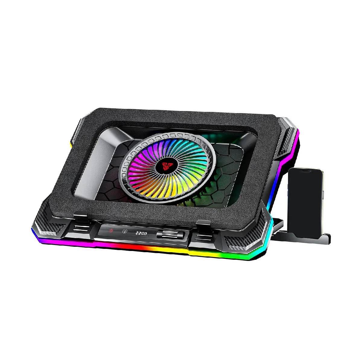 Base de Notebook Fantech NC22 Black RGB-2