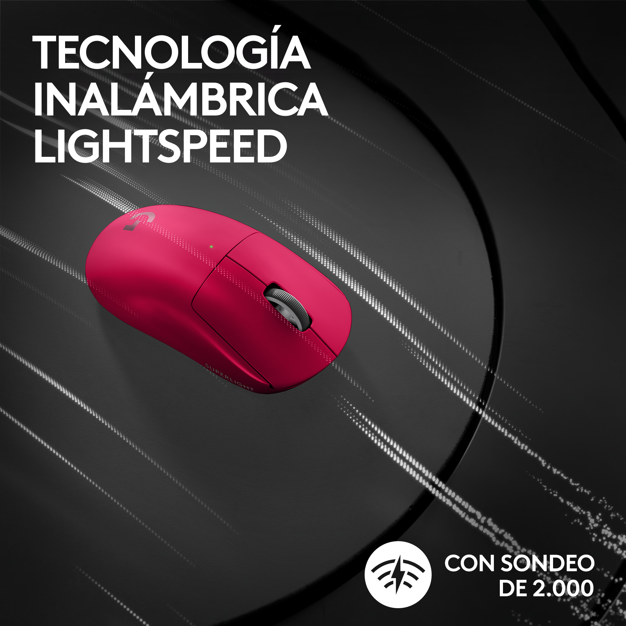 Mouse Gamer Logitech Pro X Superlight 2 Lightspeed Magenta-2