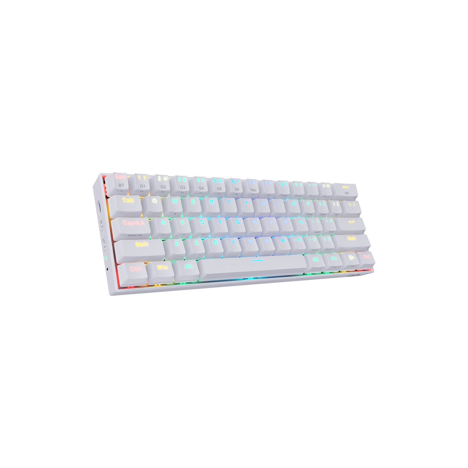 TECLADO GAMER REDRAGON DRACONIC K530W BLANCO RGB SW BROWN-0