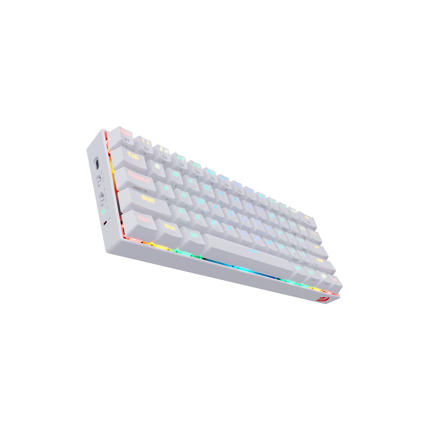 TECLADO GAMER REDRAGON DRACONIC K530W BLANCO RGB SW BROWN-2