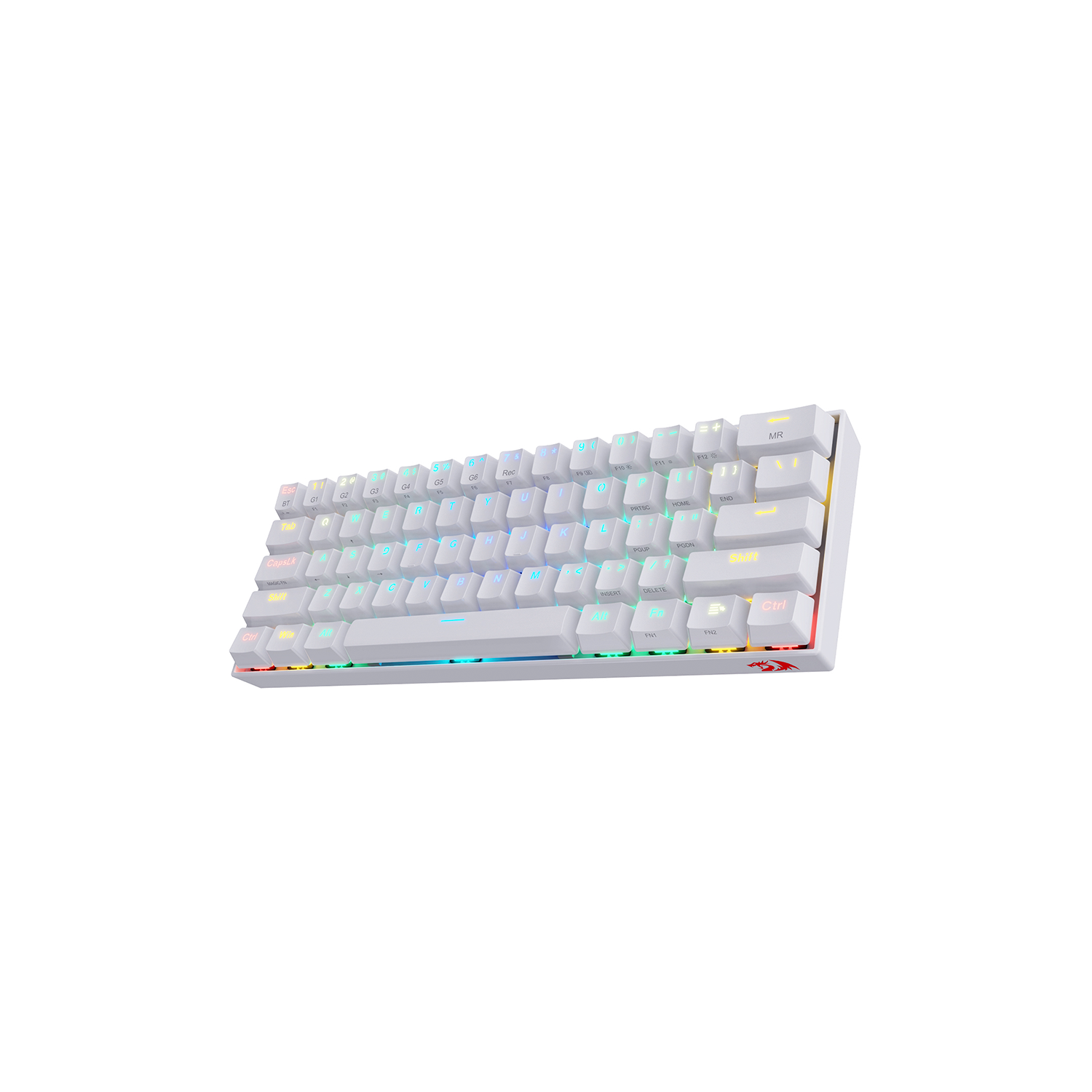 TECLADO GAMER REDRAGON DRACONIC K530W BLANCO RGB SW BROWN-3