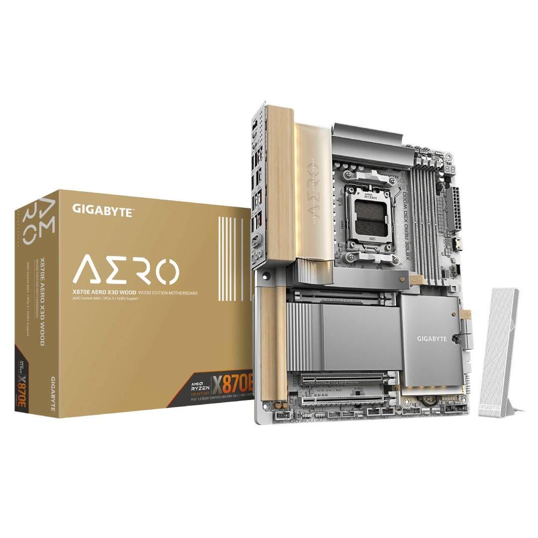 Placa Madre Gigabyte X870E AERO X3D WOOD, ATX, AM5-0