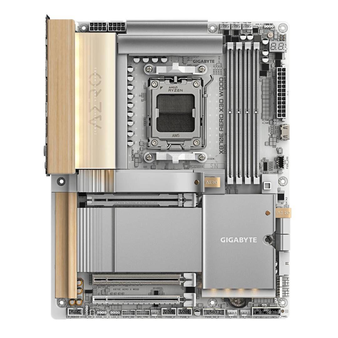 Placa Madre Gigabyte X870E AERO X3D WOOD, ATX, AM5-1