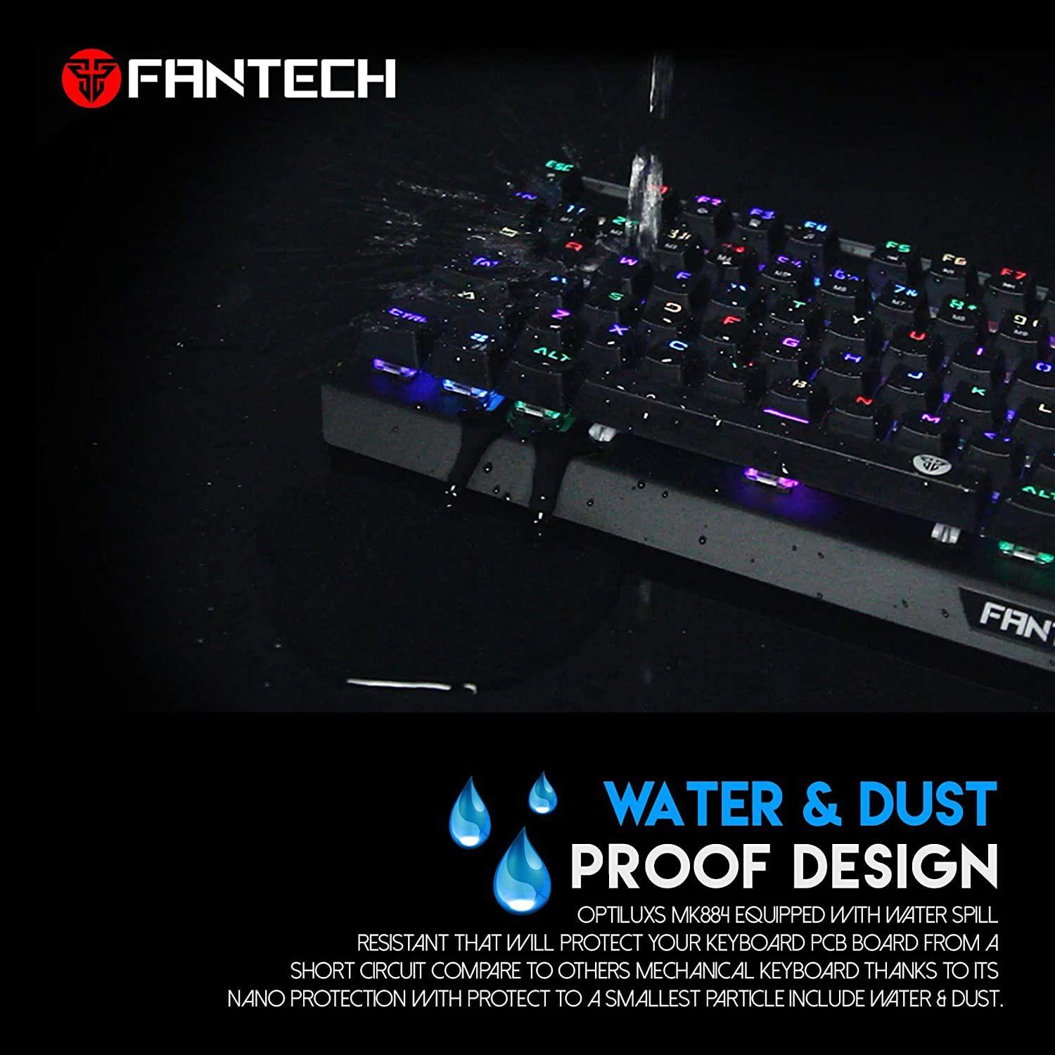 Teclado Gamer Fantech Optiluxs MK884 Switch Optico-2