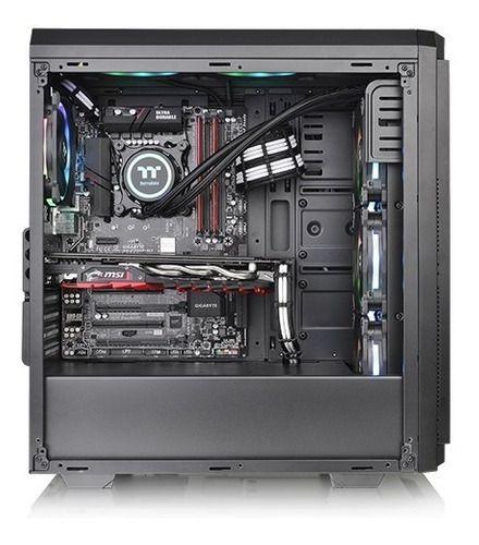 Gabinete Mid Tower Thermaltake V100 Ventana Transparente-6