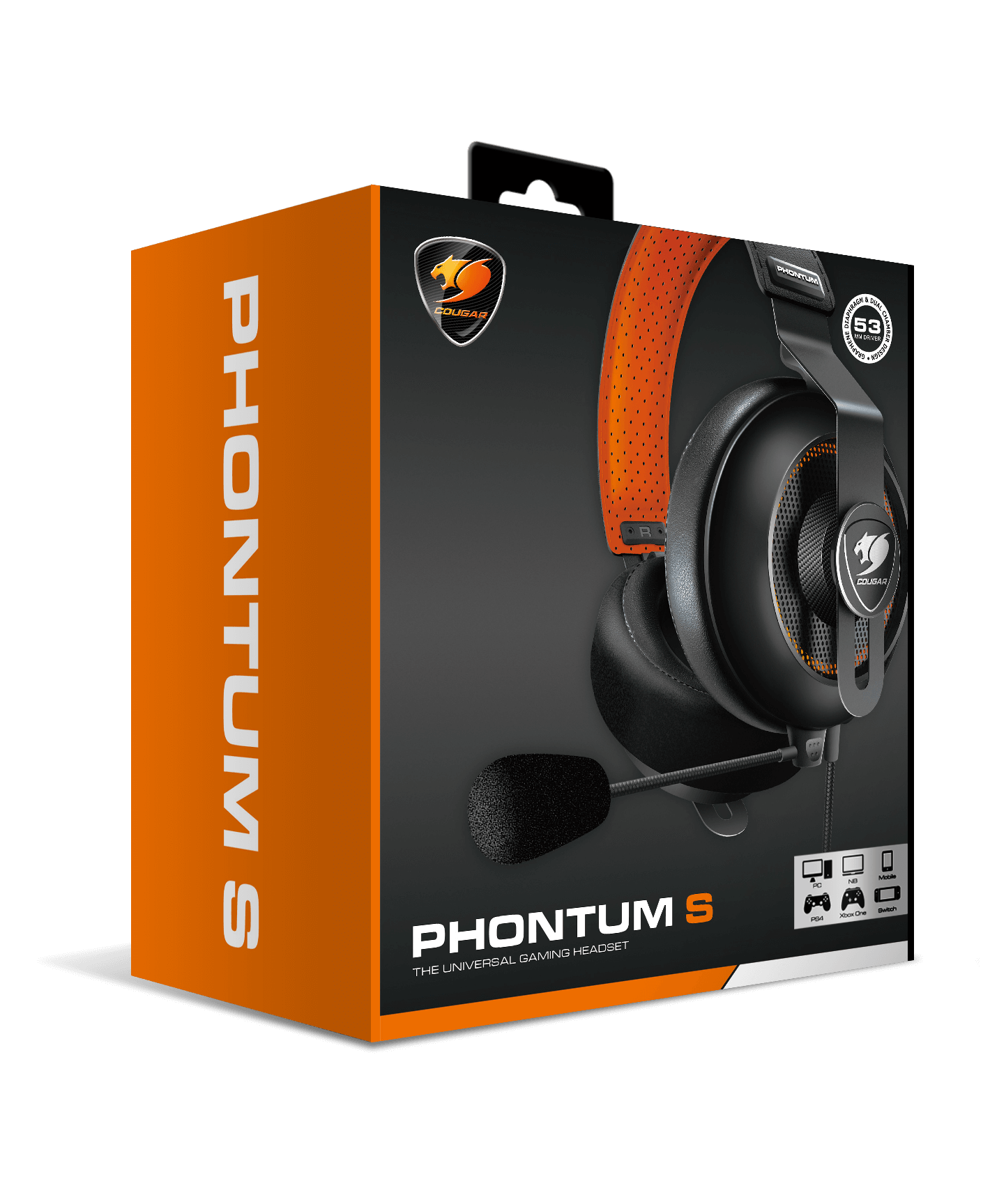 Audifonos Gamer Cougar Phontum S Black jack 3.5mm-7