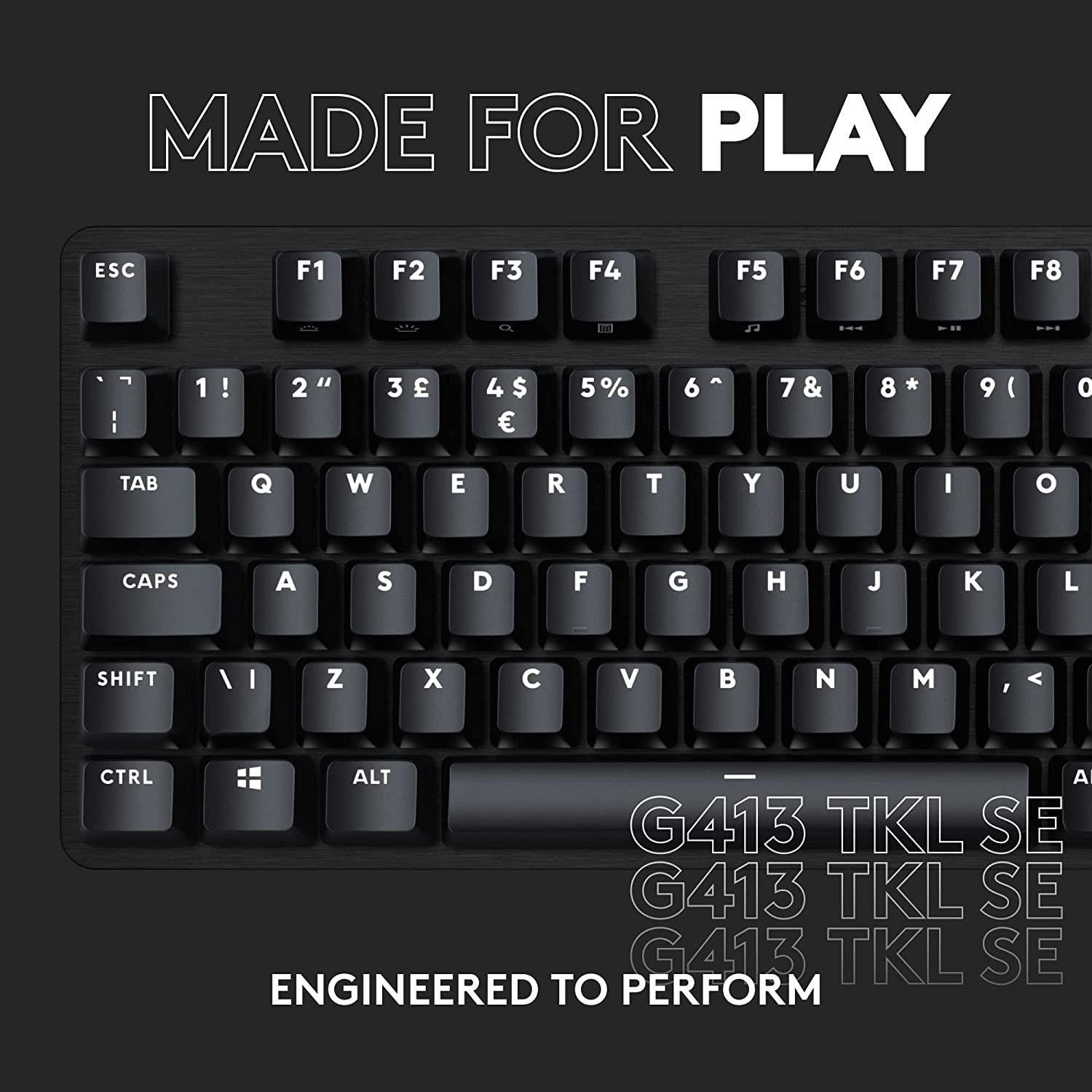 Teclado Gamer Logitech G413 TKL Mecanico Negro-1