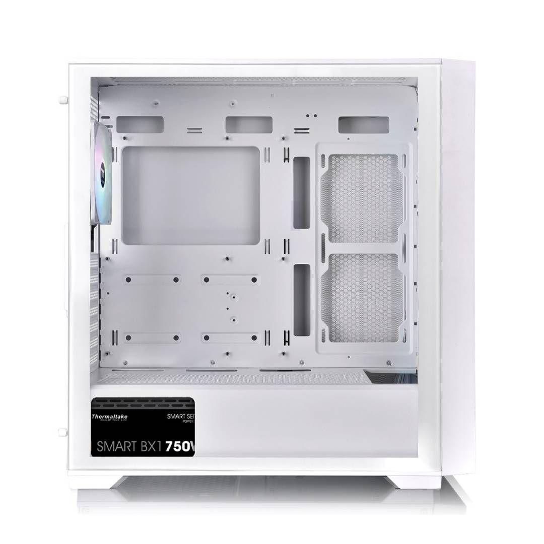 Gabinete + Fuente Thermaltake H390 TG ARGB C+P (750W) Snow-4